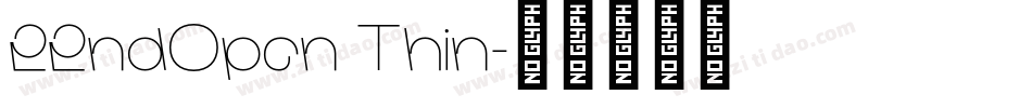 22ndOpen Thin字体转换